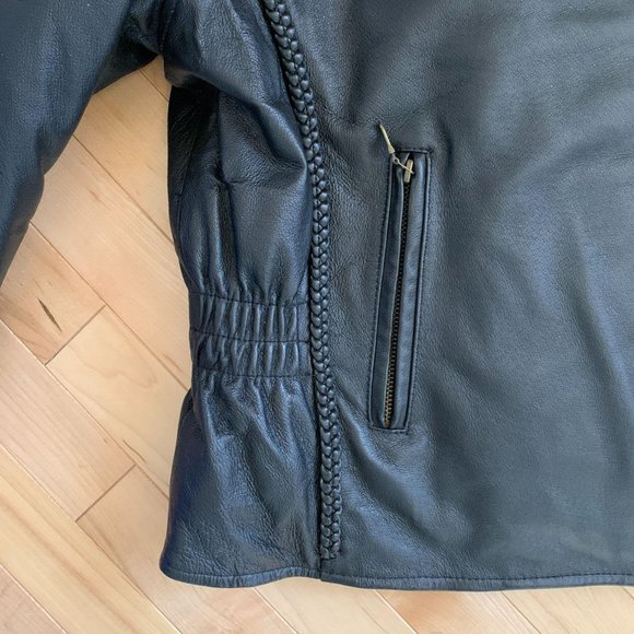 Vance Leathers Biker Moto Jacket Braiding & Studs - Picture 5 of 9